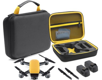 yellow case for dji spark drone