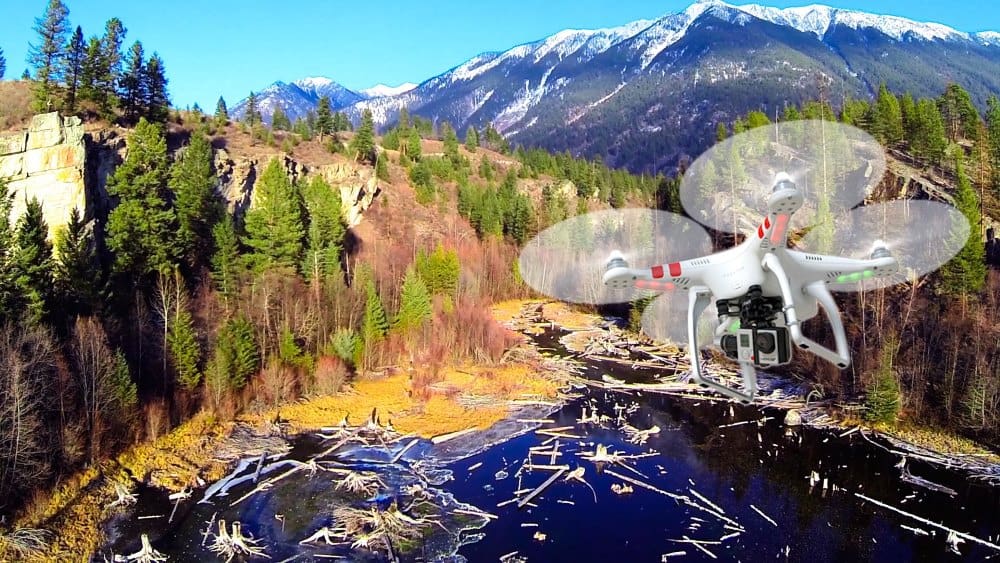 drones for mountain biking